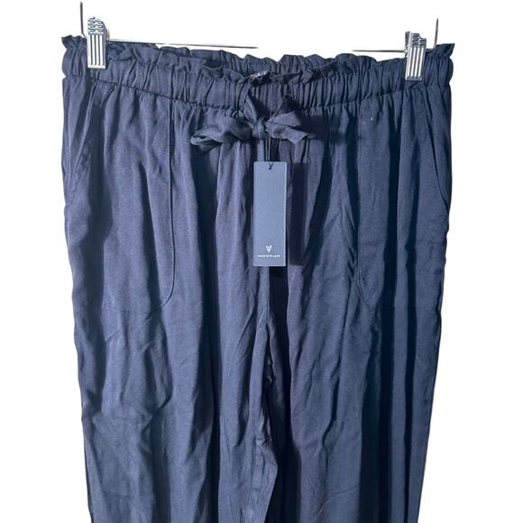 NEW Lulus Sebastian Black Pants Size Large - Picture 6 of 13